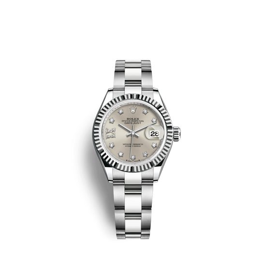 Rolex Replica Watch Lady-Datejust 28, Oystersteel and 18k White Gold, 279174-0022