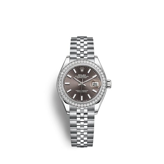 Rolex Replica Watch Lady-Datejust 28, Oystersteel and 18k White Gold, 279384RBR-0013