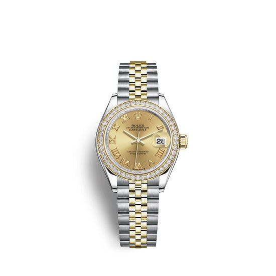 Rolex Replica Watch Lady-Datejust 28, Oystersteel and 18k Yellow Gold, 279383RBR-0009