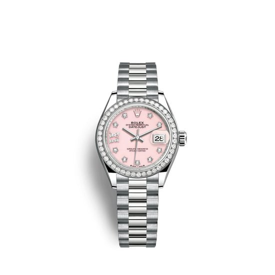 Rolex Replica Watch Lady-Datejust 28mm, 18k White Gold, 279139rbr-0002