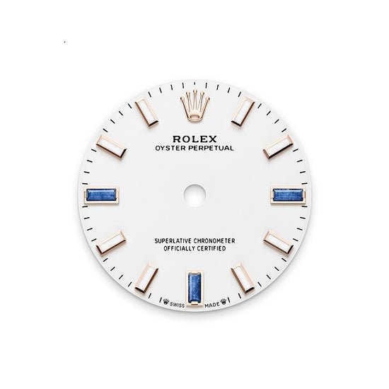 Rolex Replica Watch Oyster Perpetual 28, 18k Everose Gold, 28mm, White dial, Domed Oyster, 276205-0002