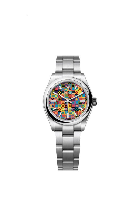 Rolex Replica Watch Oyster Perpetual 31, Oystersteel, 31mm, Multicoloured Jubilee motif dial, Domed Oyster, 277200-0019