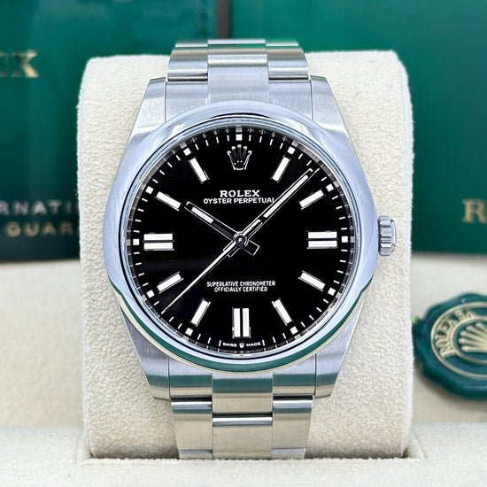 Rolex Replica Watch Oyster Perpetual No Date, Oysterteel, 41mm, 124300-0002