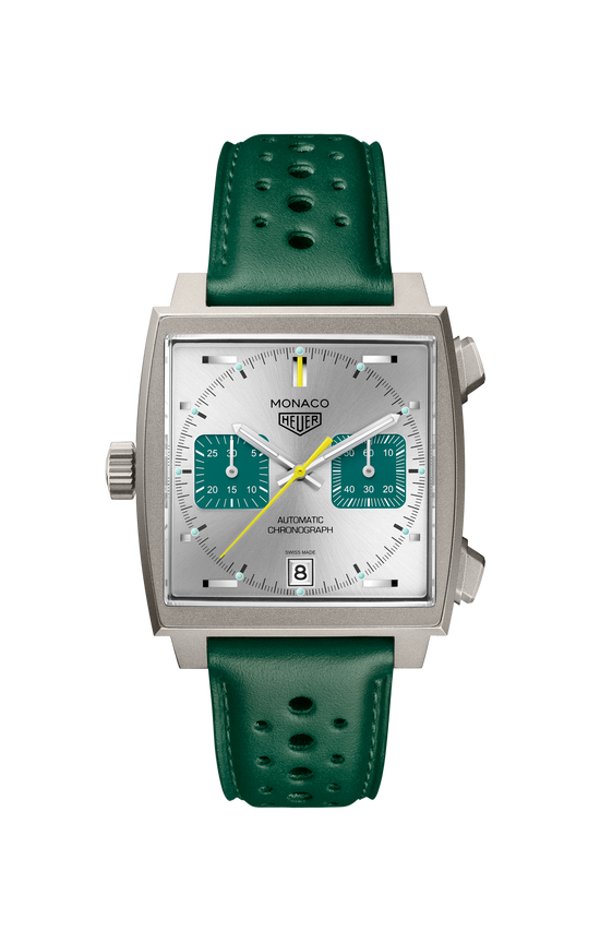 TAG Heuer Monaco Chronograph Racing Green Automatic, Titanium, 39mm, CAW218E.FC6565