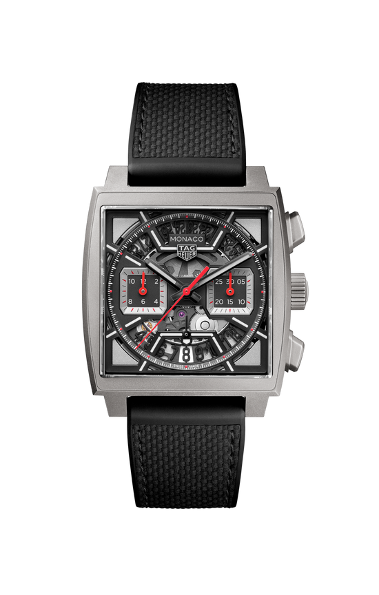 TAG Heuer Monaco Chronograph Skeleton, Titanium, Automatic, 39mm, CBL2183.FT6236