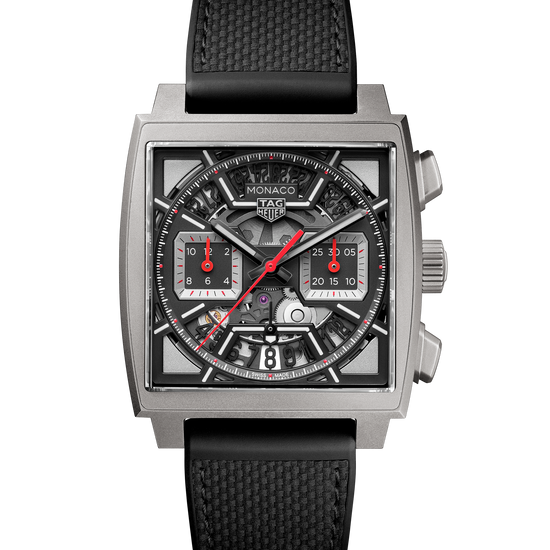 TAG Heuer Monaco Chronograph Skeleton, Titanium, Automatic, 39mm, CBL2183.FT6236