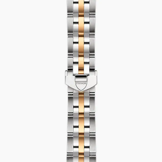 Tudor Replica Watch Glamour Date, Stainless Steel and 18k Yellow Gold with Diamond-set dial and Diamond-set bezel, 36mm, M55023-0022