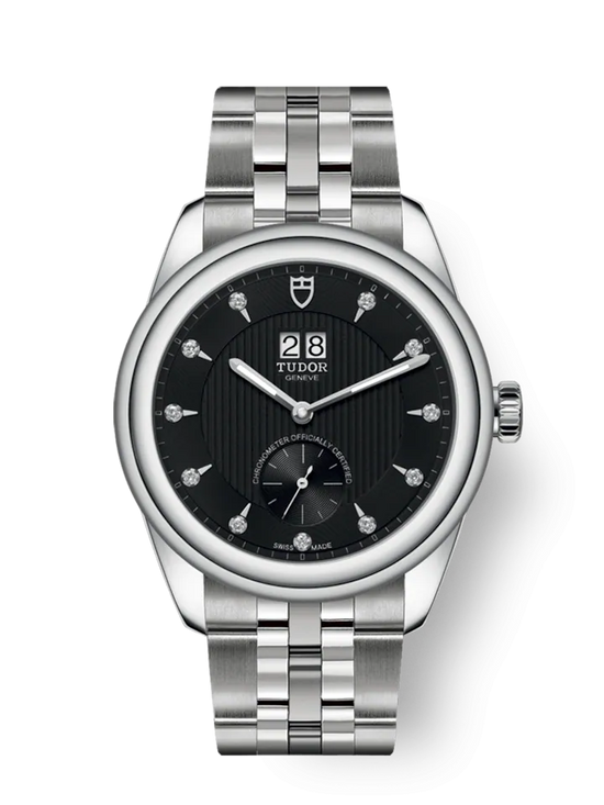 Tudor Replica Watch Glamour Double Date, Stainless Steel and Diamond-set, 42mm, M57100-0004