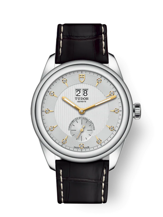 Tudor Replica Watch Glamour Double Date, Stainless Steel and Diamond-set, 42mm, M57100-0020