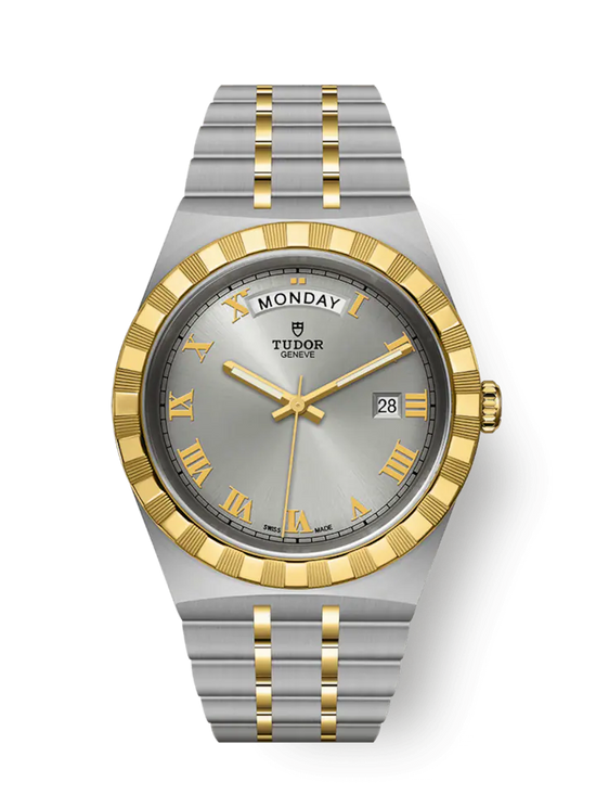 Tudor Replica Watch Royal, Stainless Steel and 18k Yellow Gold, 41mm, M28603-0001