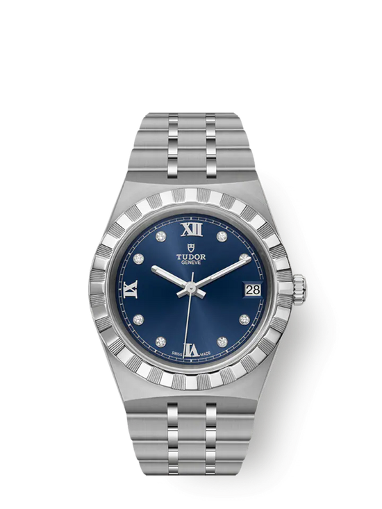 Tudor Replica Watch Royal, Stainless Steel and Diamond-set, 34mm, M28400-0007