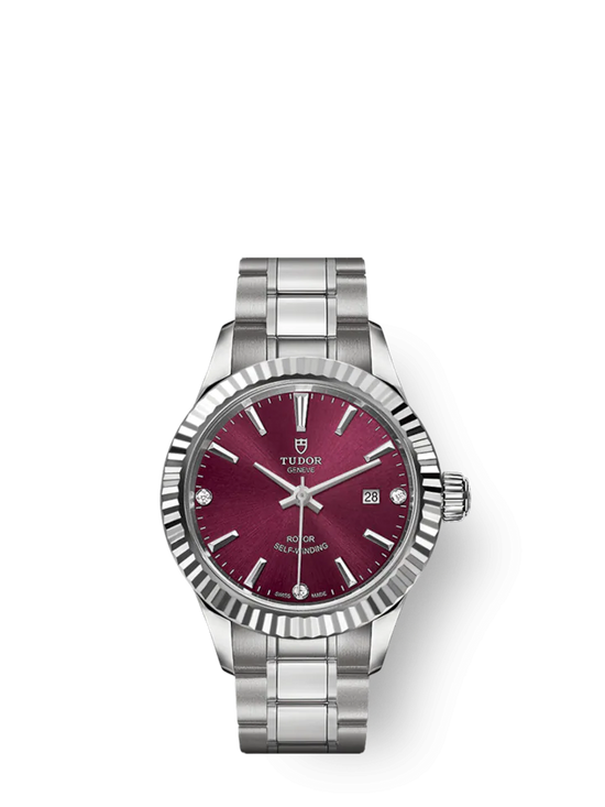 Tudor Replica Watch Style, Stainless Steel and Diamond-set, 28mm, M12110-0019