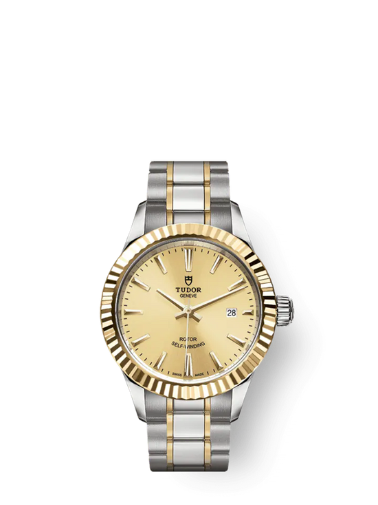 Tudor Replica Watch Style, Stainless Steel and Yellow Gold, 28mm, M12113-0001