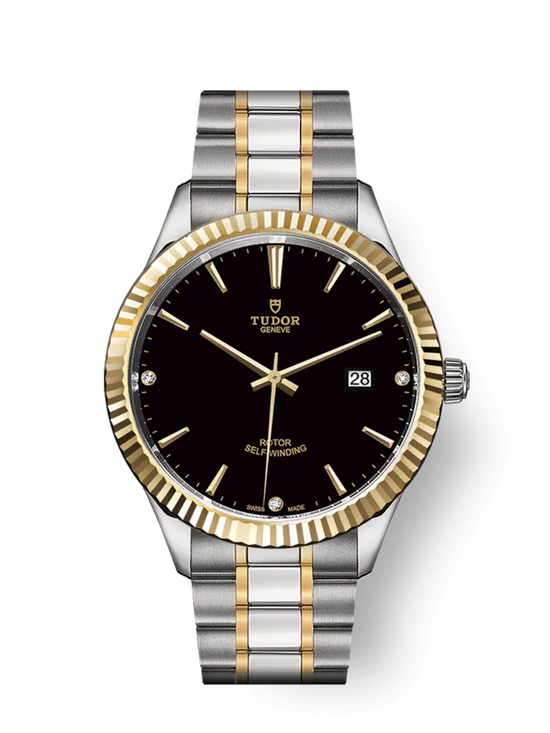 Tudor Replica Watch Style, Stainless Steel and Yellow Gold with Diamond-set, 41mm, M12713-0011